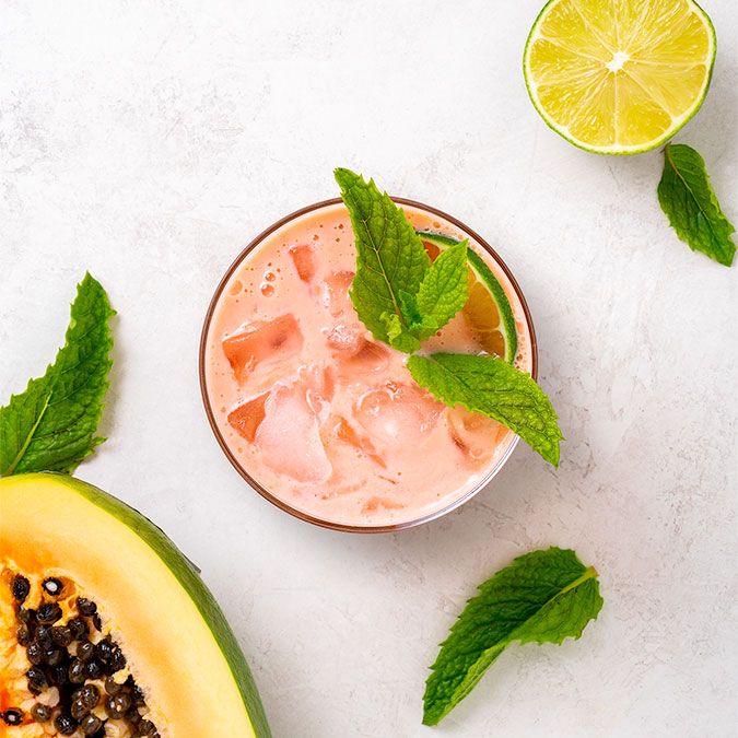 Gut Healthy Macadamia, Raspberry, and Papaya Drink